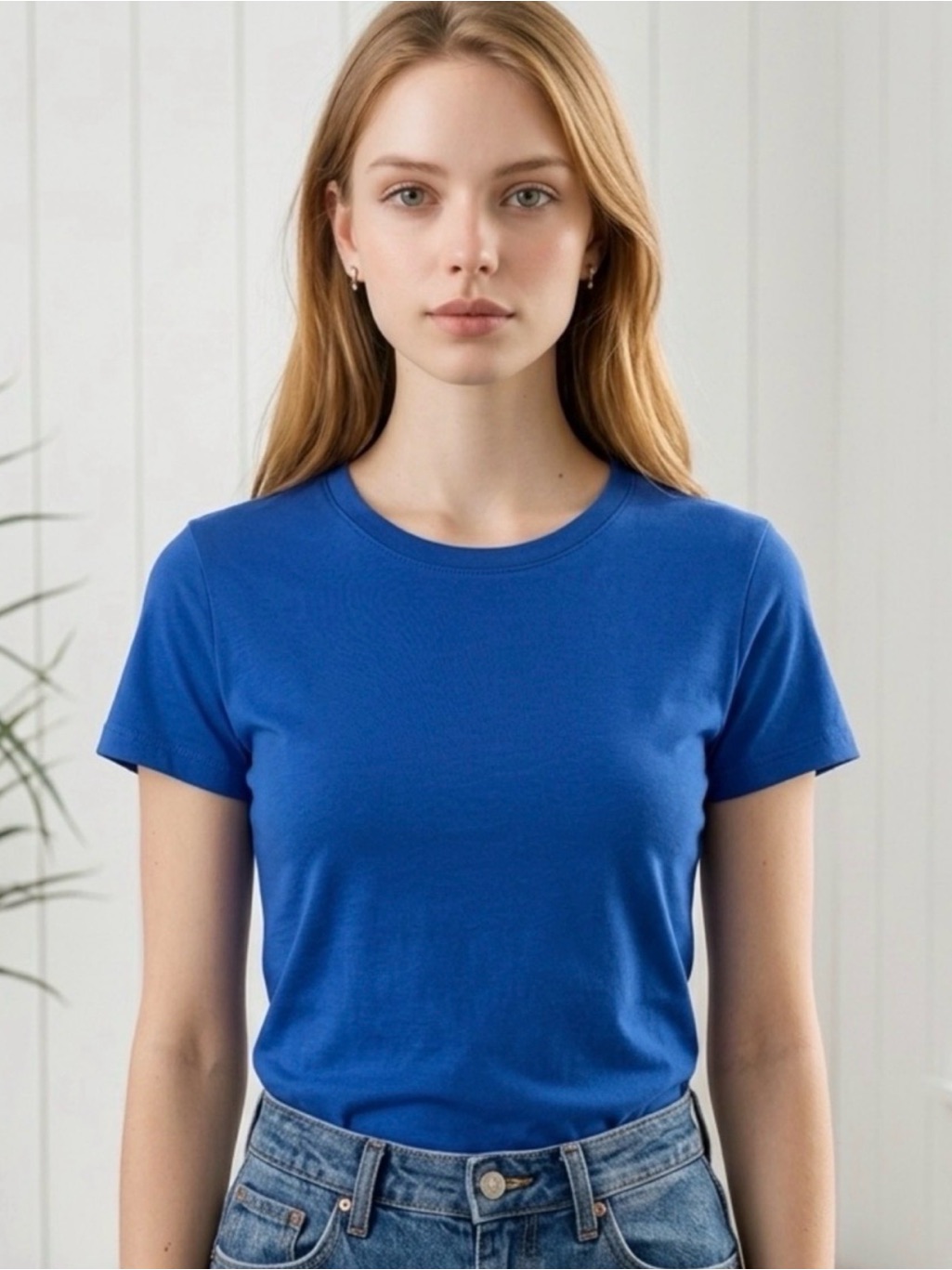 Nwot Tipsy Elves Women’s Classic Plain Blue Short Sleeve Tee Shirt - Size Xxl